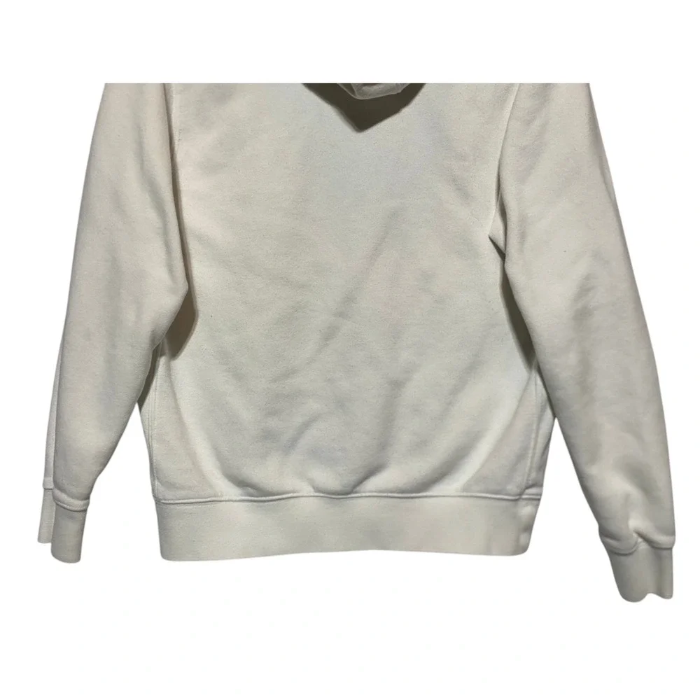 Nike Sportswear Club Pullover Hoodie Men's White Size Small Fleece Cotton Blend